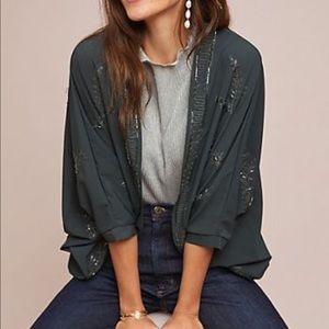 Anthropologie Embroidered Kimono (NEW WITH TAGS)